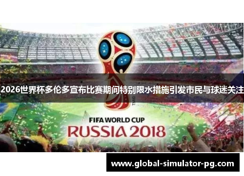 2026世界杯多伦多宣布比赛期间特别限水措施引发市民与球迷关注
